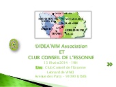 Rencontre-débat au Club Entreprises de l'Essonne, 2014
Une présentation de Christine COURTY, Consultante : Conseils, Accompagnement, Formation.